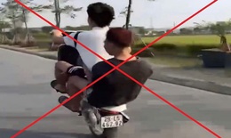 Con điều khiển xe máy 'bốc đầu', bố cũng bị phạt tiền
