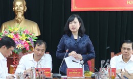 Bộ trưởng Đào Hồng Lan: Hà Tĩnh tiếp tục quan tâm đầu tư nguồn lực, có các chính sách đặc thù hỗ trợ cán bộ y tế