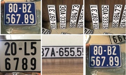 Rao b&#225;n biển số xe giả tr&#224;n lan tr&#234;n mạng x&#227; hội