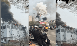 Video ch&#225;y lớn tại ng&#227; 7 &#212; Chợ Dừa, H&#224; Nội