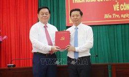 Ông Trần Thanh Lâm giữ chức Phó Bí thư Tỉnh ủy Bến Tre