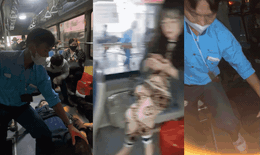 D&#249;ng xe bu&#253;t cứu 2 người bị tai nạn giao th&#244;ng