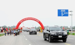 Cầu 200 tỷ kết nối Hà Nội - Bắc Giang chính thức thông xe