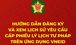 Thừa Thi&#234;n Huế th&#237; điểm cấp Phiếu l&#253; lịch tư ph&#225;p tr&#234;n ứng dụng VNeID
