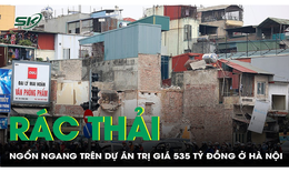 R&#225;c thải tr&#234;n dự &#225;n trị gi&#225; 535 tỷ đồng ở H&#224; Nội