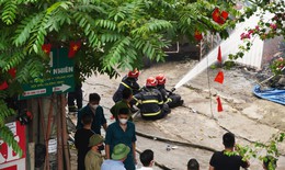 Ảnh hiện trường vụ cháy lớn tại Nam Từ Liêm, Hà Nội