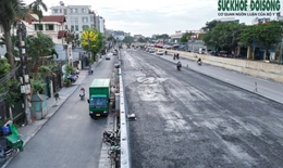 Cận cảnh hơn 1 km đường Âu Cơ mở rộng chuẩn bị thông xe