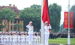 Trang nghiêm Lễ thượng cờ rủ Quốc tang Tổng Bí thư Nguyễn Phú Trọng