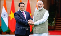 Thủ tướng Phạm Minh Ch&#237;nh gặp hẹp Thủ tướng Ấn Độ Narendra Modi