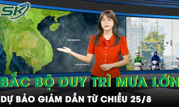 Mưa lớn diện rộng ở Bắc Bộ c&#242;n duy tr&#236; đến chiều 25/8