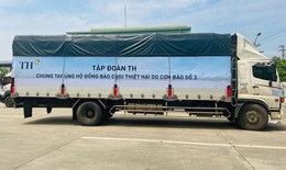 Những chuyến xe chở yêu thương hỗ trợ đồng bào vùng ngập lũ sau bão số 3