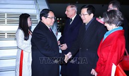 Thủ tướng Phạm Minh Chính tới thủ đô Warsaw, bắt đầu thăm Ba Lan