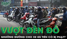 Vượt đèn đỏ nhường đường cho xe ưu tiên có bị xử phạt hay không?