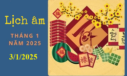 Lịch &#226;m 3/1 - &#194;m lịch h&#244;m nay 3/1 - Lịch vạn ni&#234;n ng&#224;y 3/1/2025