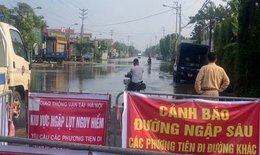 Cập nhật t&#236;nh h&#236;nh ngập lụt tr&#234;n cao tốc H&#224; Nội - Th&#225;i Nguy&#234;n h&#244;m nay 10/10