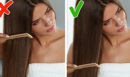 Tóc khô xơ, gãy rụng do thói quen chải đầu sai cách