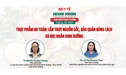 Đang Tọa đ&#224;m trực tuyến &#39;Thực phẩm an to&#224;n: cần truy nguồn gốc, bảo quản đ&#250;ng c&#225;ch v&#224; đọc nh&#227;n dinh dưỡng&#39;
