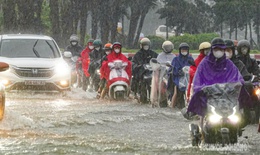 C&#225;c tuyến phố ở H&#224; Nội c&#243; nguy cơ ngập do cơn mưa s&#225;ng 14/10