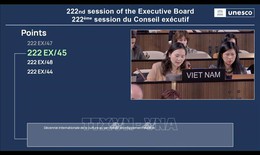 UNESCO thông qua sáng kiến của Việt Nam về 'Thập kỷ quốc tế về Văn hóa vì phát triển bền vững'