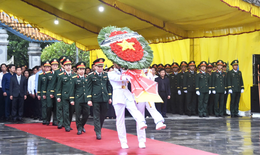 Truy điệu, an táng 34 hài cốt liệt sĩ phát hiện tại Thành cổ Quảng Trị và Trường Bồ Đề