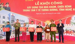 Khởi c&#244;ng t&#242;a nh&#224; kh&#225;m, chữa bệnh Trung t&#226;m Y tế Tương Dương