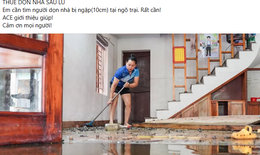 Sau ngập lụt, dịch vụ dọn nhà 'đắt khách'