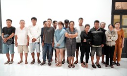 Triệt xóa đường dây đánh bạc giữa rừng cao su