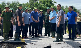 Ph&#243; Thủ tướng Thường trực Ch&#237;nh phủ Nguyễn H&#242;a B&#236;nh kiểm tra, chỉ đạo khắc phục vỡ đ&#234; bối tại Bắc Ninh