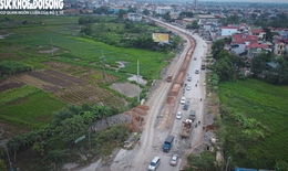 Hiện trạng đường huyết mạch ph&#237;a T&#226;y H&#224; Nội sắp đưa v&#224;o sử dụng