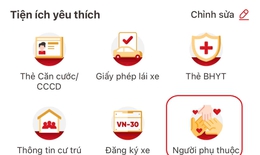 C&#225;ch t&#237;ch hợp th&#244;ng tin người phụ thuộc tr&#234;n ứng dụng VNeID