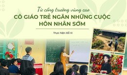 Từ cổng trường vùng cao, cô giáo trẻ ngăn những cuộc hôn nhân sớm