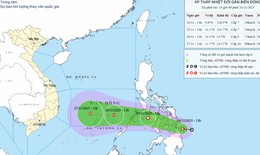 &#193;p thấp nhiệt đới tiến gần Biển Đ&#244;ng, mạnh l&#234;n th&#224;nh b&#227;o ng&#224;y 26/11