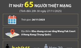 Vụ ch&#225;y chung cư ở Hong Kong: &#205;t nhất 65 người thiệt mạng