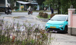 Cận cảnh &#244; t&#244; &#224;o ạt &#39;chui&#39; v&#224;o đường l&#224;ng để n&#233; trạm thu ph&#237; tr&#234;n Quốc lộ 1