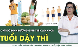 [HỎI Đ&#193;P C&#217;NG CHUY&#202;N GIA] Chế độ dinh dưỡng tuổi dậy th&#236; gi&#250;p trẻ cao v&#224; khỏe mạnh
