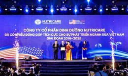 Nutricare nhận bằng khen của Hiệp Hội Sữa vì những đóng góp tích cực cho sự phát triển ngành sữa Việt Nam