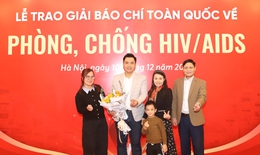 Đông đảo đại biểu dự Lễ tổng kết và trao giải 'Giải Báo chí phòng, chống HIV/AIDS'