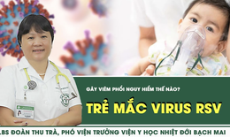 [LIVE] Trẻ mắc virus hợp bào hô hấp (RSV) gây viêm phổi nguy hiểm thế nào?