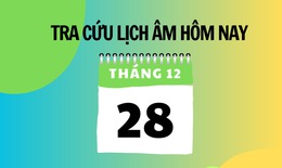 Lịch âm 28/12 - Âm lịch hôm nay 28/12 - Lịch vạn niên ngày 28/12/2025