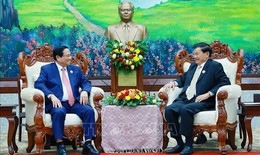 Thủ tướng Phạm Minh Chính hội kiến Tổng Bí thư, Chủ tịch nước Lào