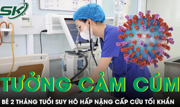 Bé 2 tháng tuổi suy hô hấp nặng, cấp cứu tối khẩn chỉ từ dấu hiệu tưởng như cảm cúm