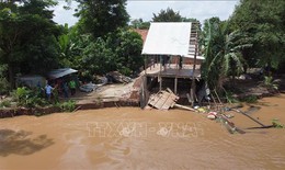 Đồng Th&#225;p c&#244;ng bố t&#236;nh huống khẩn cấp sạt lở bờ s&#244;ng Tiền