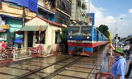 Từ ngày 15/2, Cảnh sát giao thông kiểm tra, xử lý vi phạm an toàn đường sắt