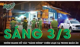 S&#225;ng 3/3: 4 thanh ni&#234;n đang nhậu bất ngờ bị giang hồ lao v&#224;o ch&#233;m