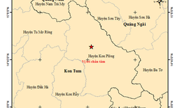 Kon Tum xảy ra 12 trận động đất từ đầu tháng 3
