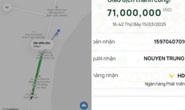 Vụ đi Grab hết 71.000 đồng, chuyển nhầm 71 triệu: Tài xế Grab đã trả lại tiền