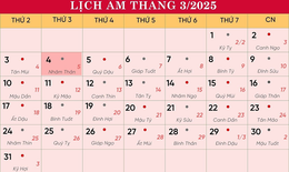 Lịch &#226;m 4/3 - &#194;m lịch h&#244;m nay 4/3 - Lịch vạn ni&#234;n ng&#224;y 4/3/2025