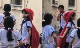 Xác minh video nhóm học sinh 'phì phèo' thuốc lá trong trường tiểu học