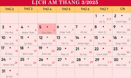 Lịch &#226;m 5/3 - &#194;m lịch h&#244;m nay 5/3 - Lịch vạn ni&#234;n ng&#224;y 5/3/2025