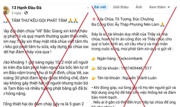 &#39;13 Hạnh Đầu Đ&#224;&#39; k&#234;u gọi ph&#225;t t&#226;m tu sửa ch&#249;a L&#224;ng Vẽ sau vụ ch&#225;y l&#224; giả mạo